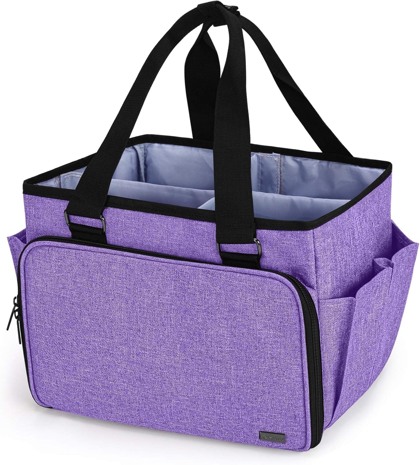 Dog Grooming Tote Bag, Cat Grooming Tools Organizer for Pets Grooming Kit, Purple