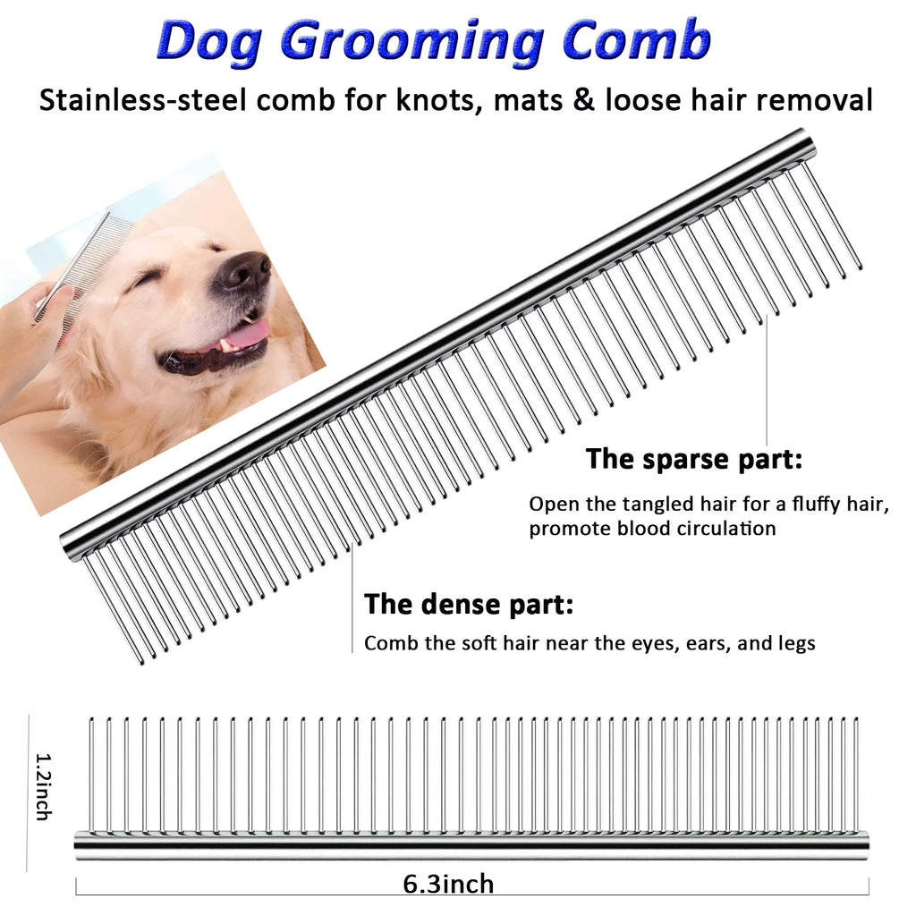 5 Pack Dog Grooming Scissors Set, Best Combo Dog Cat Grooming Kit, Professional