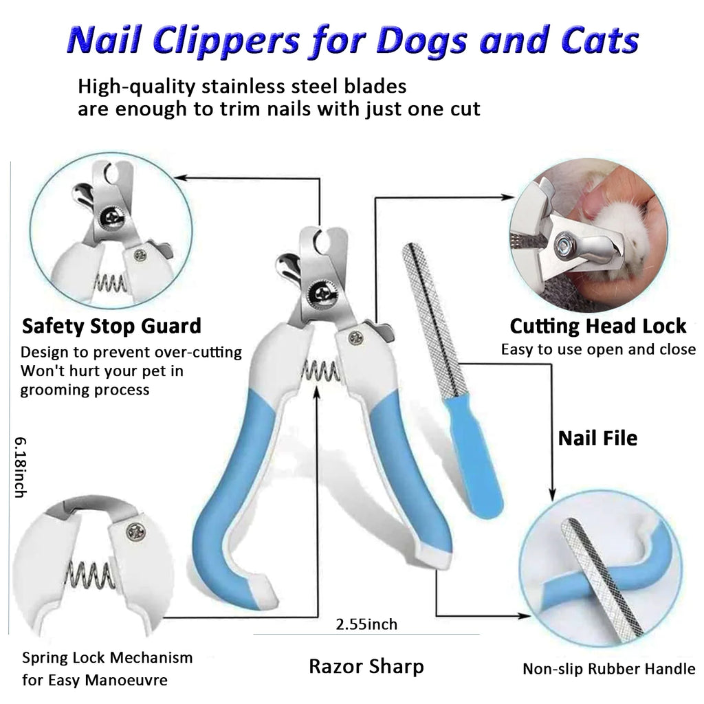 5 Pack Dog Grooming Scissors Set, Best Combo Dog Cat Grooming Kit, Professional