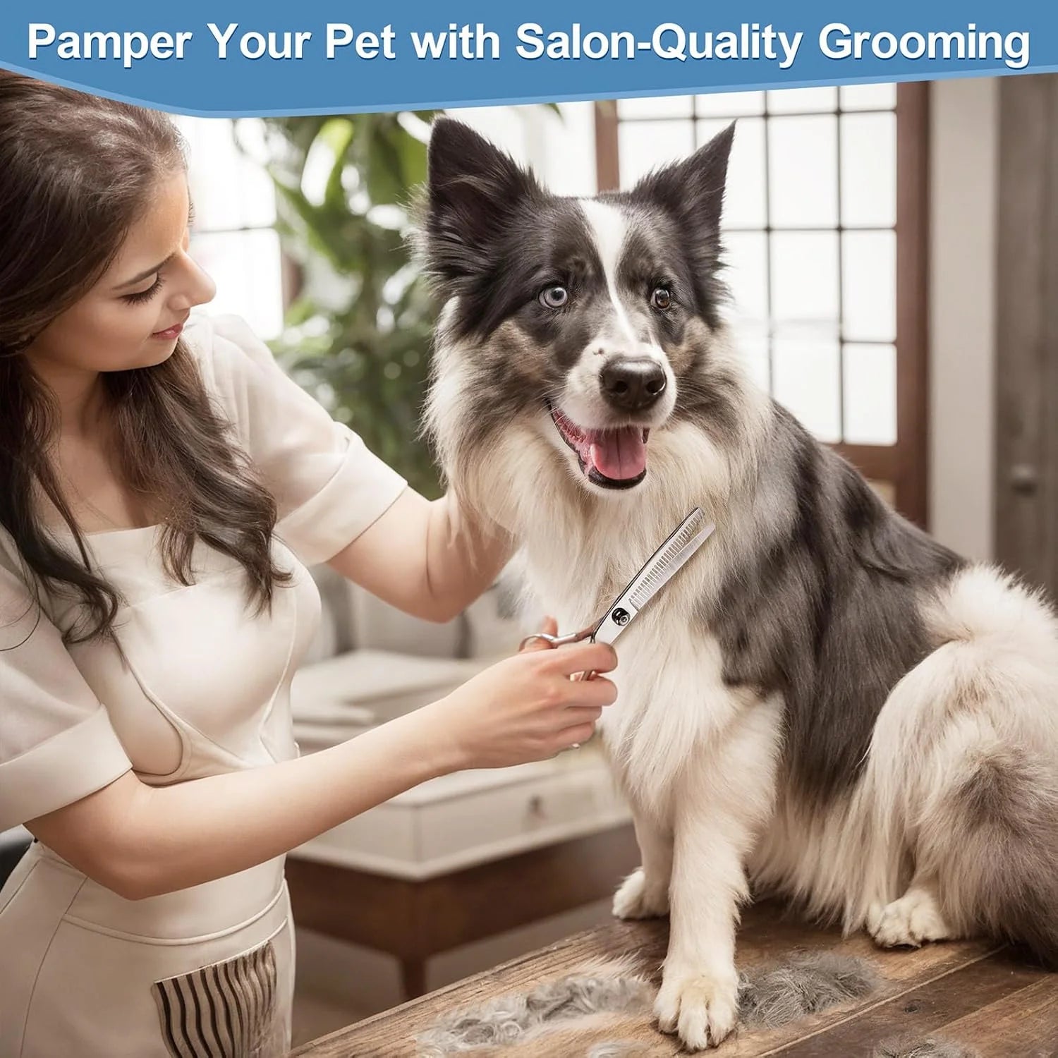5 Pack Dog Grooming Scissors Set, Best Combo Dog Cat Grooming Kit, Professional
