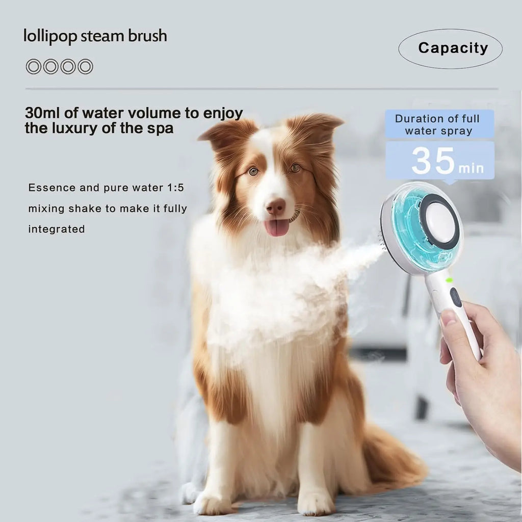 3 In1 Pet Bathing Brush for Cats Spray Massage Pet Brush with Steam Anti-Static Cat Cleaning Grooming Supplies Cat Wool Brush