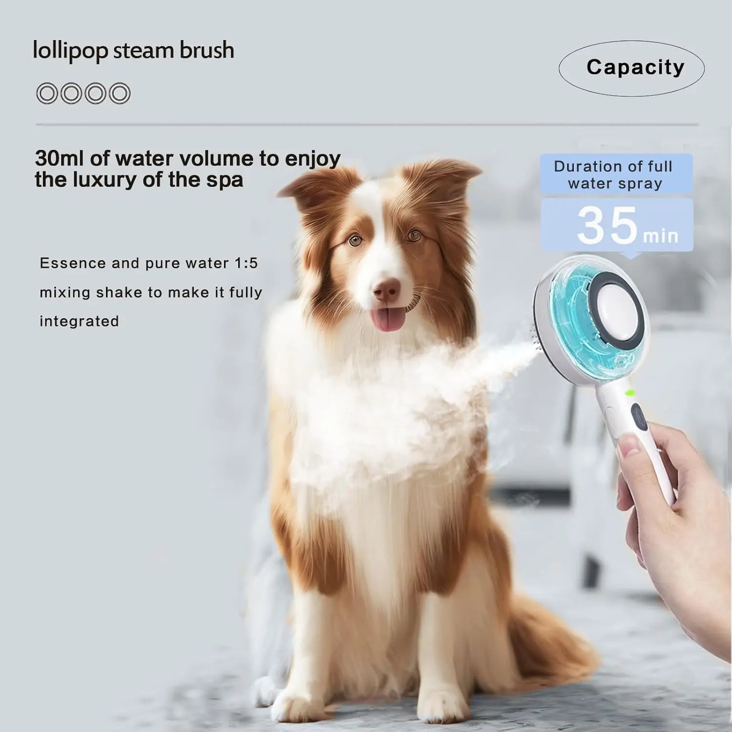 3 In1 Pet Bathing Brush for Cats Spray Massage Pet Brush with Steam Anti-Static Cat Cleaning Grooming Supplies Cat Wool Brush